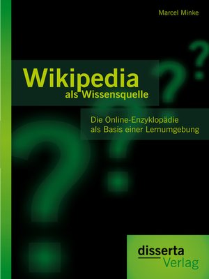 cover image of Wikipedia als Wissensquelle